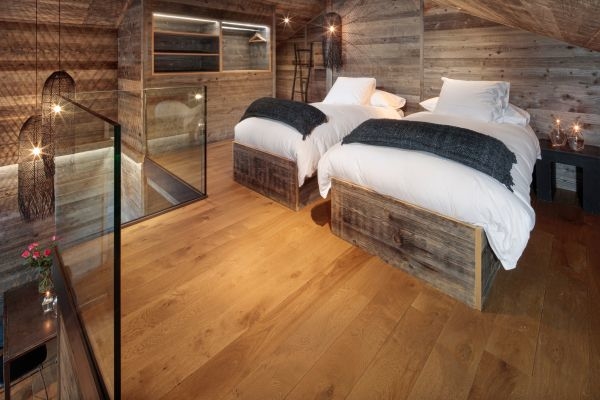 Chambre familiale de la Suite Le Sommet à l'Hostellerie du Pas de l'Ours